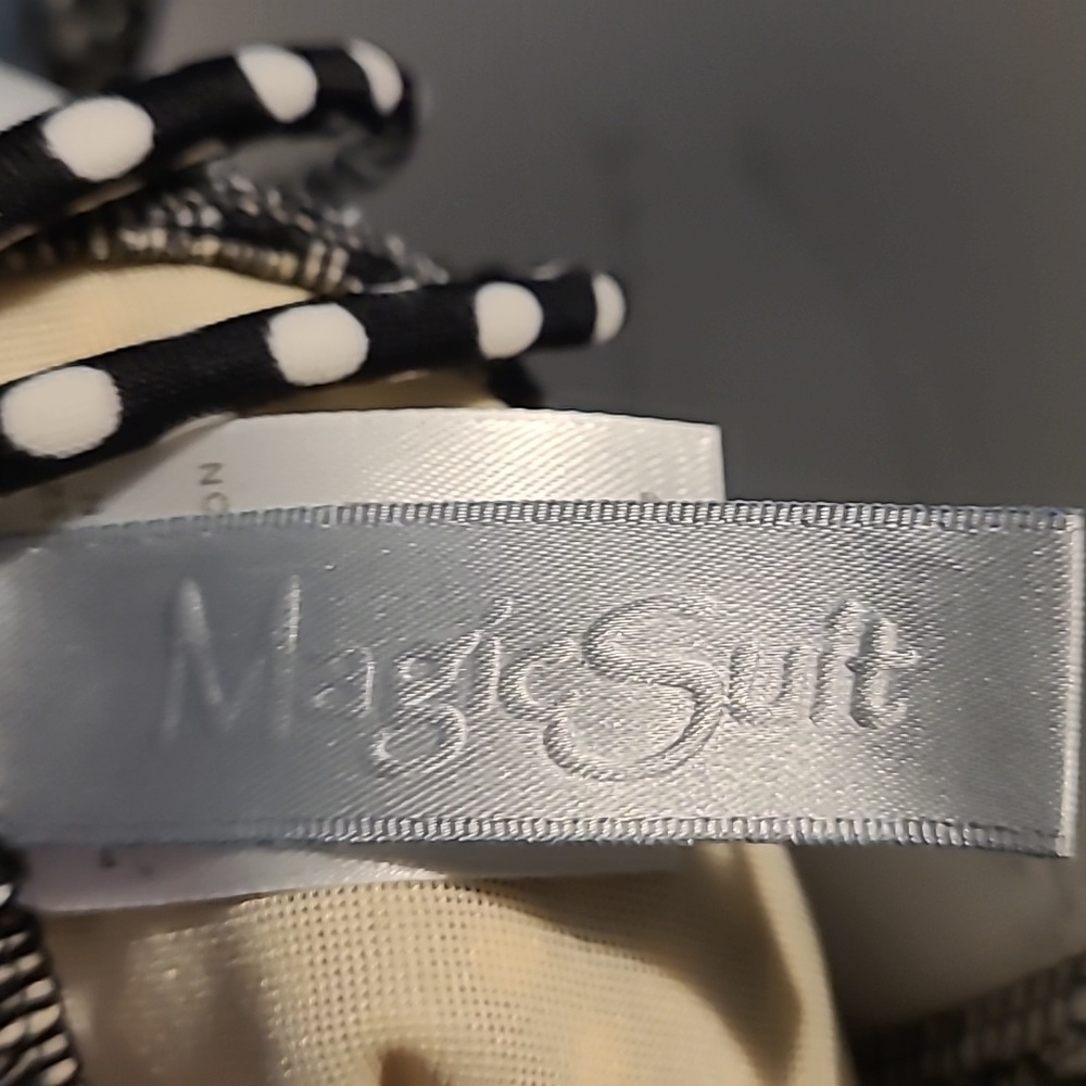 MAGIC Suit black & white polka dot flattering swimsuit 16 - Picture 4 of 5